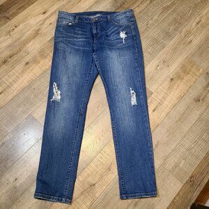 MICHEAL KORS STRAIGHT SKINNY LEG JEANS DARK WASH WOMENS SIZE 10